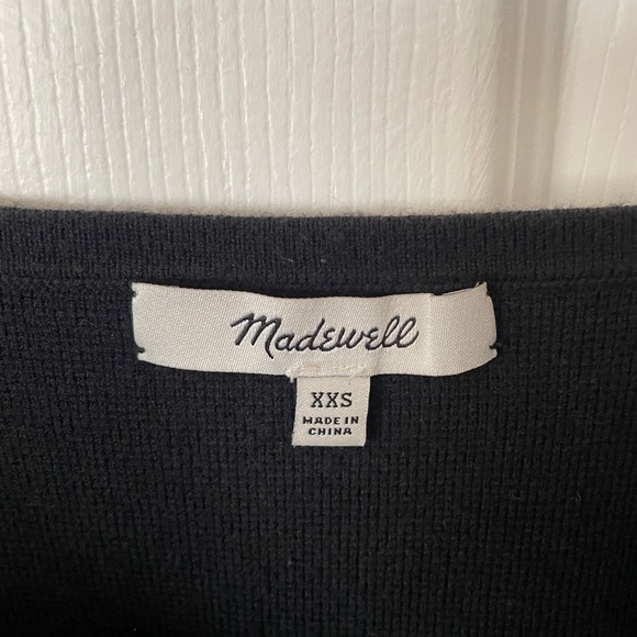 Madewell Black Apron Sweater Tank Size XXS - Picture 6 of 6